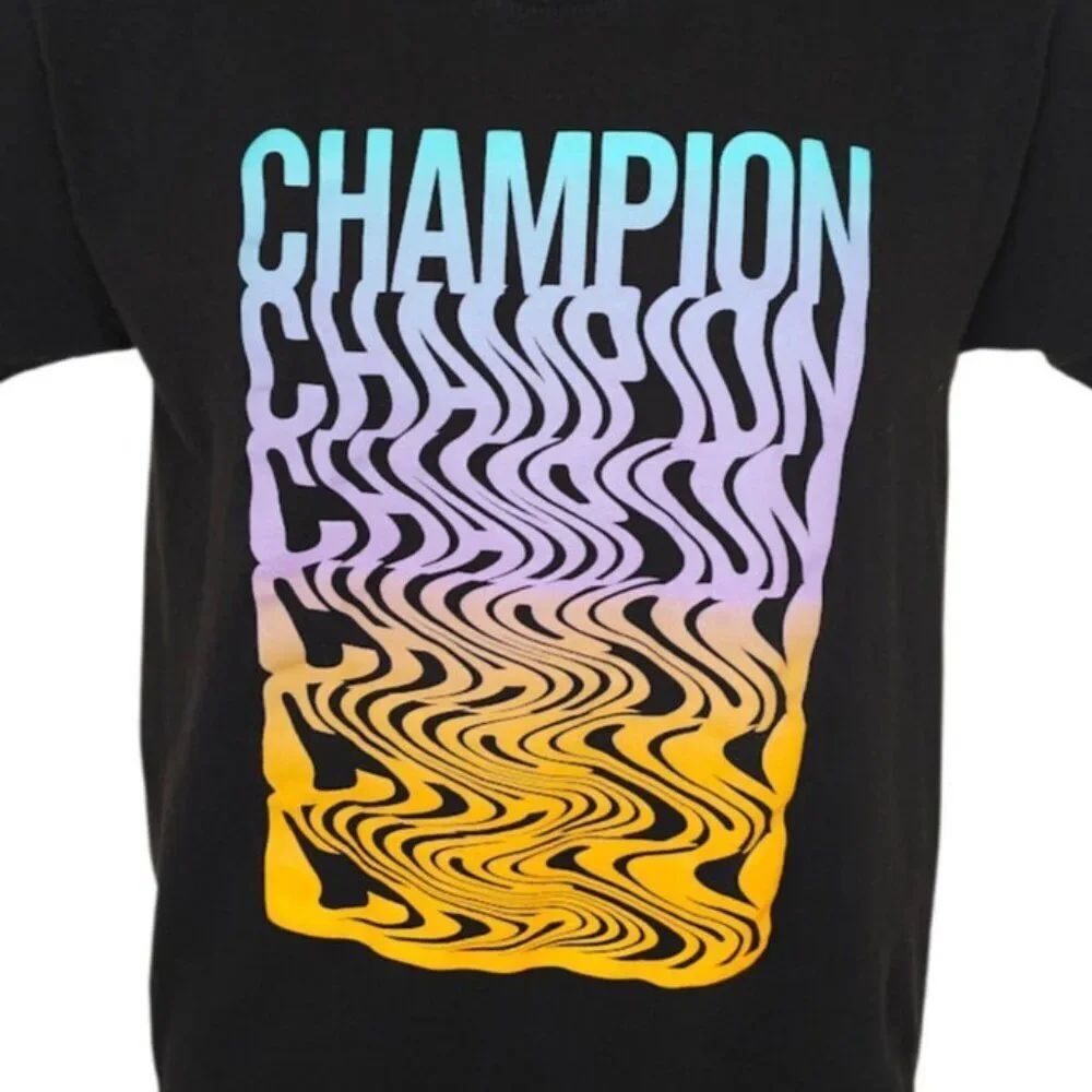 Champion Brand T Shirt Mens Size Small Black Streetwear